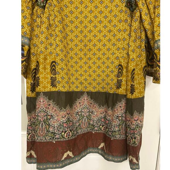 NL Pret Pima CottonYellow Gold  Digital Printed Stitched Lawn Tunic/Dress 10 - Picture 5 of 15